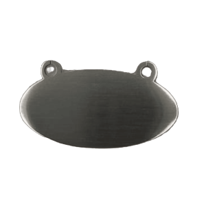 Silver Oval – Double Hook