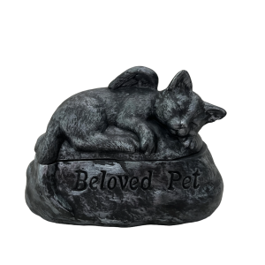Charcoal Grey Beloved Cat Urn